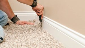 baseboard or carpet