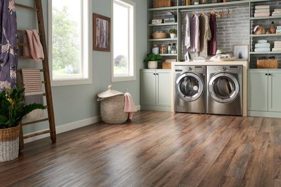 Wooden Pattern Laundry Tiles