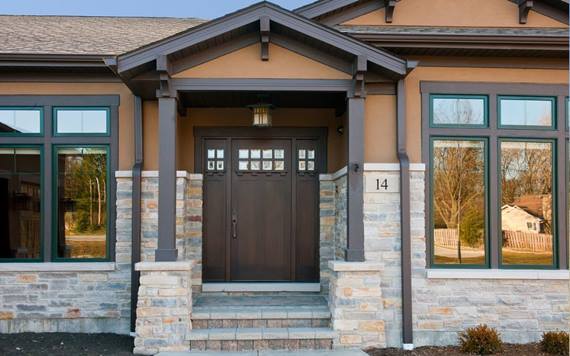 Natural Wood Front Door