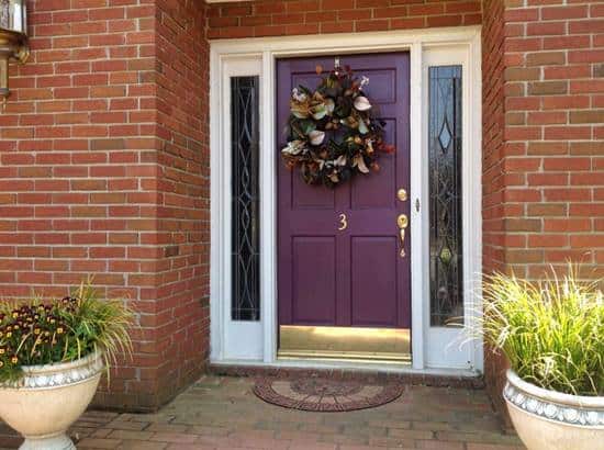 Dark Purple Front Door