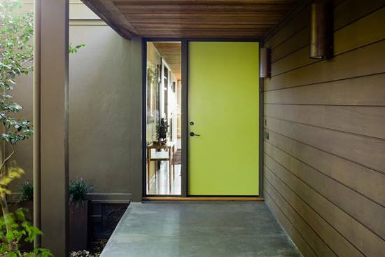 Bright Green Front Door